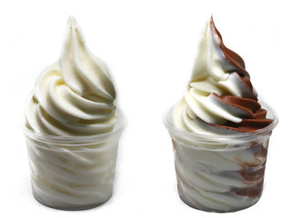 soft serve ice cream in a cup