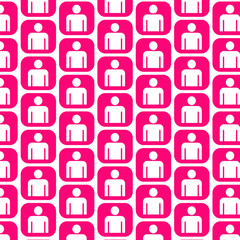 Pattern background Person symbol User sign icon