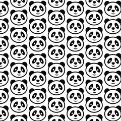 Pattern background panda icon