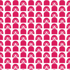 Pattern background Woman Icon