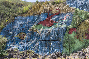 Mural de la Prehistoria, Valle de Viñales, Cuba © Christian Birzer