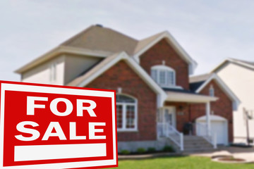 Cottage for sale and sign