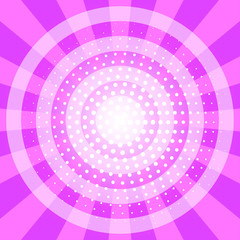 Comic card with burst