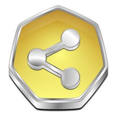 Share Button - 3D illustration