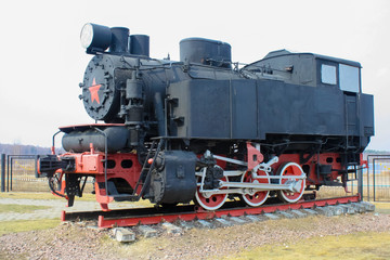 Plakat vintage steam train