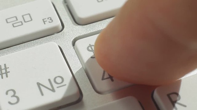 Keyboard number and symbols buttons macro video
