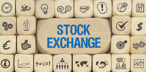 Stock Exchange / Würfel mit Symbole