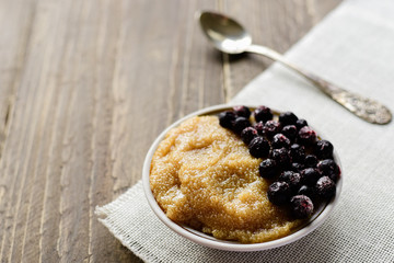 Bowl of amaranth porridge