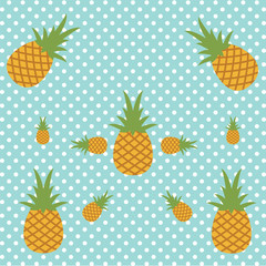 Pineapple pattern. Simple illustration of pineapple vector pattern for web