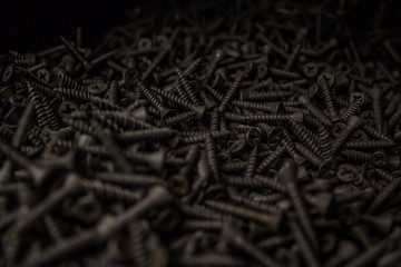 Black matte screws
