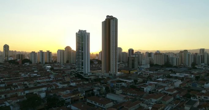 Aerial View of Tatuape, Sao Paulo, Brazil