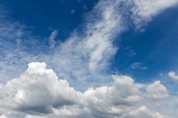 Naklejka premium Cloudy daylight in the sky.