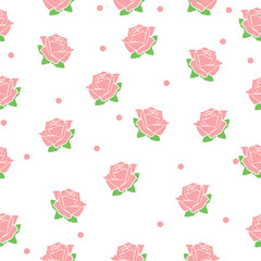 Fototapeta premium Rose Seamless Background