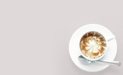 Hot espresso art coffee