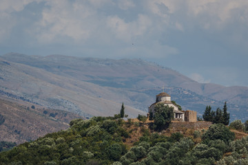 Fototapeta na wymiar Ruins of the church of Marmiroi, Albania