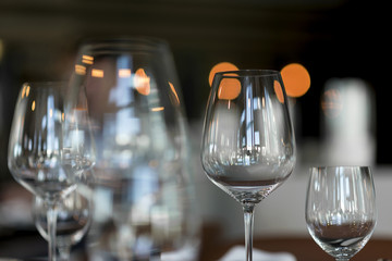 Glasses served for a corporate event