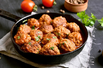 Meatballs with tomato sauce