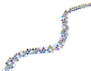 Cartoon Crowd, Hex System Path