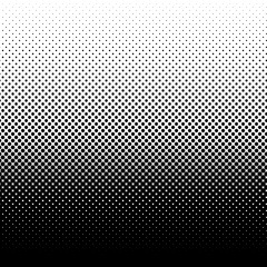 Gradient halftone dots background. Pop art template. Black and white texture. Vector illustration - 158278136