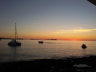 Fototapeta premium Sunset from ibiza island 