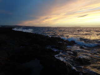 Fototapeta na wymiar Sunset from ibiza island 