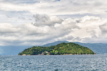 Fototapeta na wymiar Chikubushima Island in Lake Biwa - Western Japan