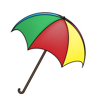 Umbrella vector symbol icon design.