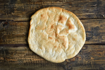 Naan bread, top view