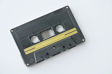 Obraz premium cassette tape recorder on white background