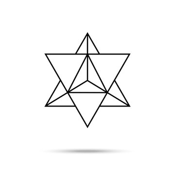 Star tetrahedron icon
