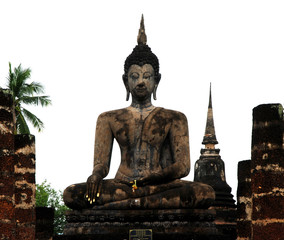 Obraz premium ancient Buddha in historic park
