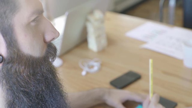 Man writing