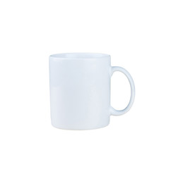 White coffee cup isolated on white background with clipping path