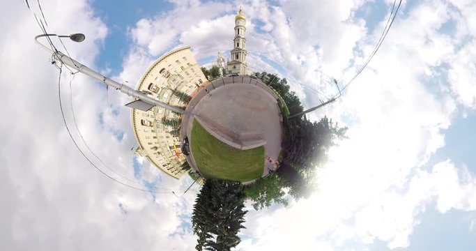 tiny planet  Uspenskiy cathedral