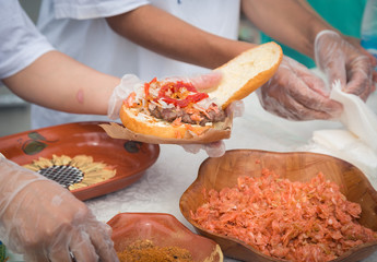 Preparation of burger
