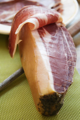Prosciutto di Parma cut by hand