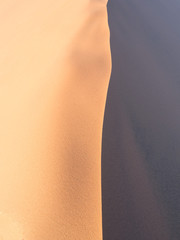 Patterns of sand on Dune 45 in Namib Desert, Namibia.
