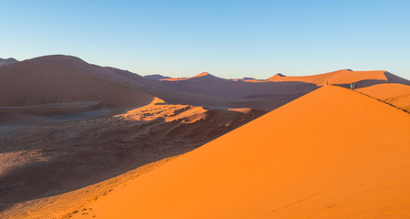 Fototapeta na wymiar Sunrise at Dune 45, Namib Desert, Namibia