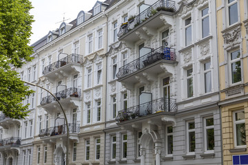 Obraz premium Altbaugebäude in Hamburg, Deutschland