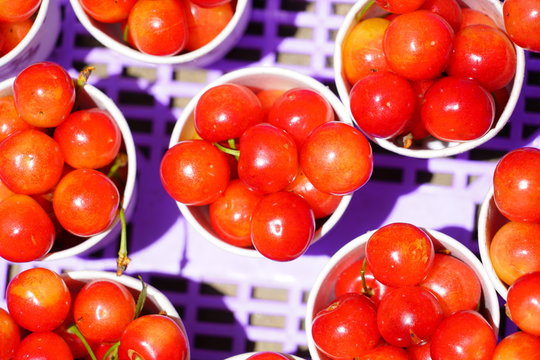 Red cherries