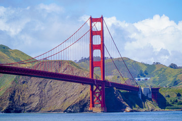 Golden Gate Bridge in San Francisco - SAN FRANCISCO - CALIFORNIA - APRIL 18, 2017
