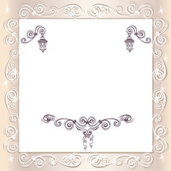 Vintage wedding frame