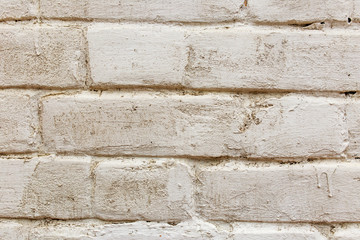 old white brick wall texture background