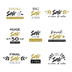 Hand lettering sale badges