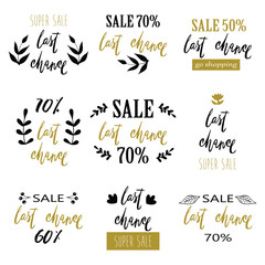 Hand lettering sale badges