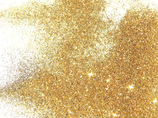 Textured background with golden glitter. Photographic filters were used, nostalgic colors