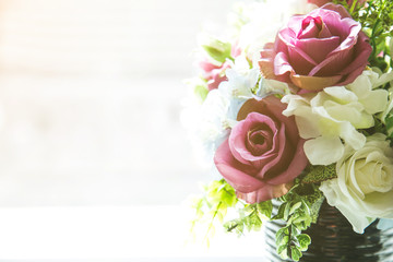 Flower bouquet decoration for workspace, meeting room or wedding