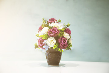 Flower bouquet decoration for workspace, meeting room or wedding