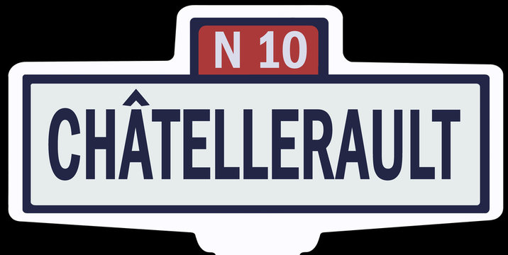 Chatellerault Ancien Panneau Entree D Agglomeration Stock Illustration Adobe Stock Chatellerault Ancien Panneau Entree D Agglomeration Stock Illustration Adobe Stock