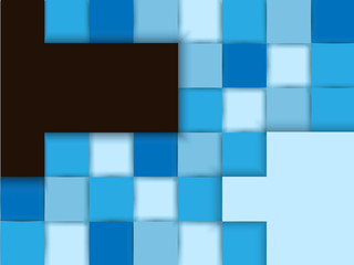 Abstract background, blue mosaic design vector